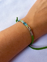Green Floral Bracelet