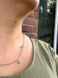 Blue floral Necklace