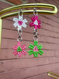 Sweet Pea Flower Earrings