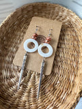 Mother of pearl dangle earrings