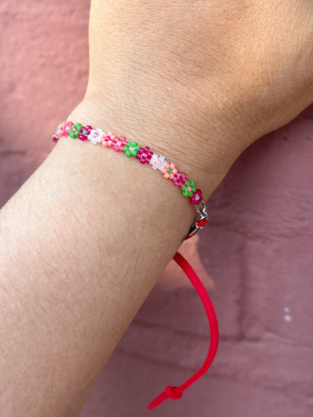 Sweet Pea Flower Bracelet