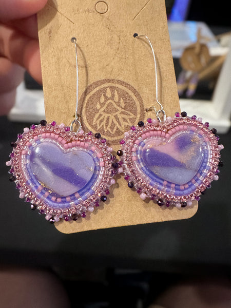 Lavender Rose Hearts