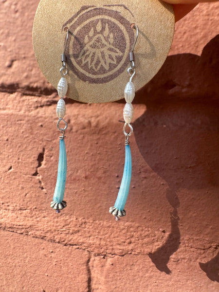 Sky Dentalium Earrings