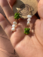 Matcha Pearl Drop Earrings
