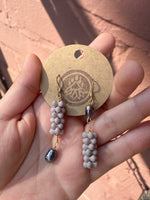 Dusty Rose Pearl Drop Earrings